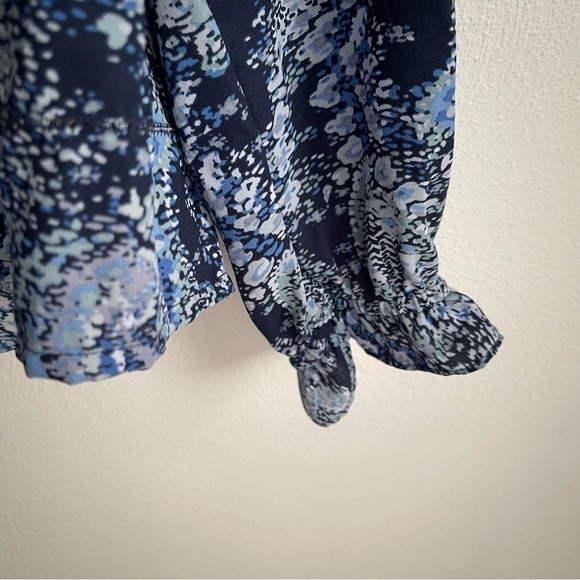 NWT Joie Printed Blouse Parisian  Paisley Keyhole Long Sleeve NWOT XL peasant - Picture 6 of 11